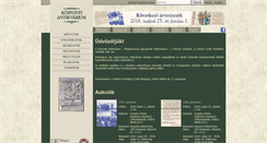 Desktop Screenshot of kozpontiantikvarium.hu