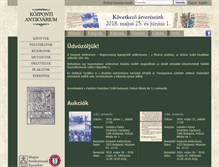 Tablet Screenshot of kozpontiantikvarium.hu